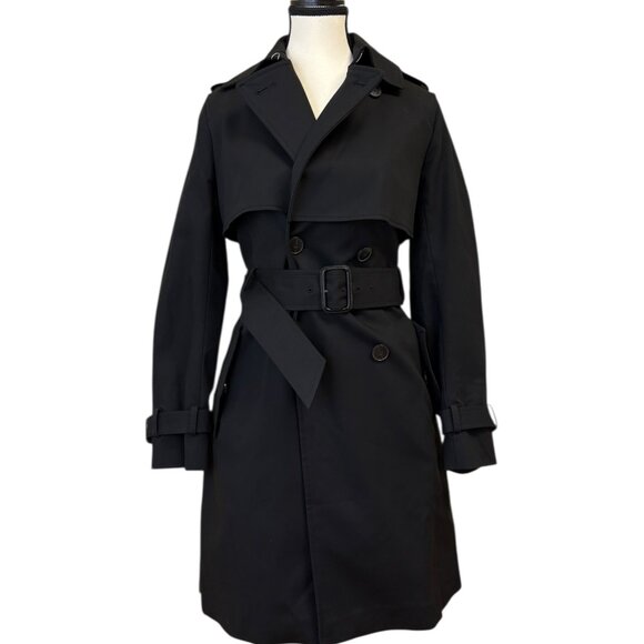 Club Monaco Black Trench Jacket (XS) - Picture 1 of 4
